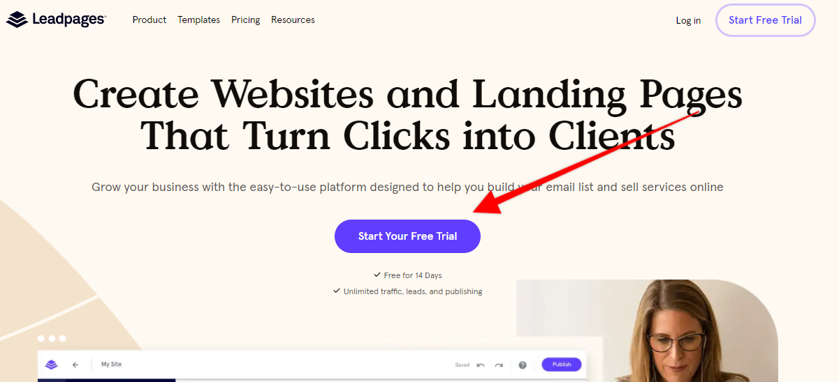 Create A Landing Page Setup