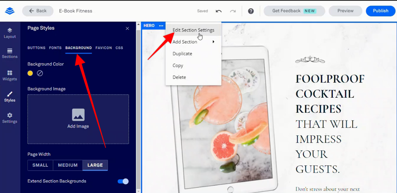 How to create a landing page