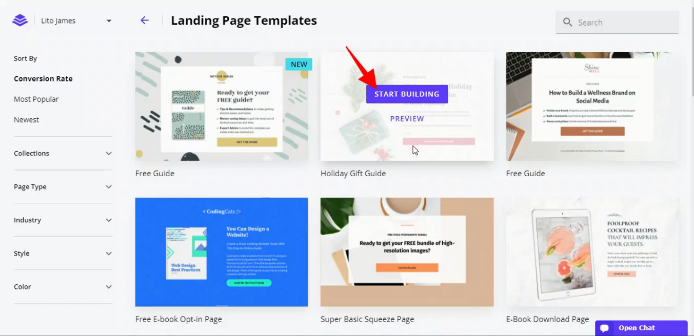 How to create a landing page