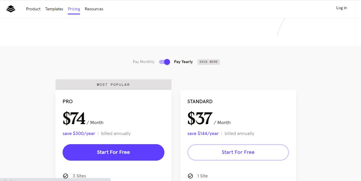 how to create a landing page without a website