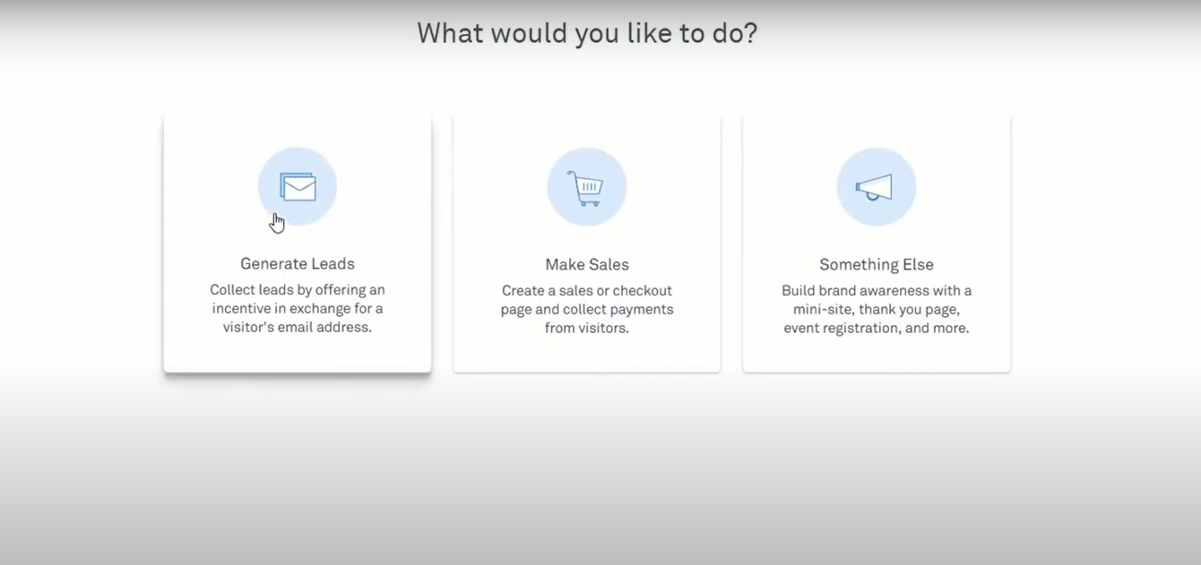 how to start a landing page