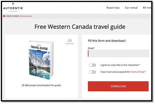 Squeeze Page Example