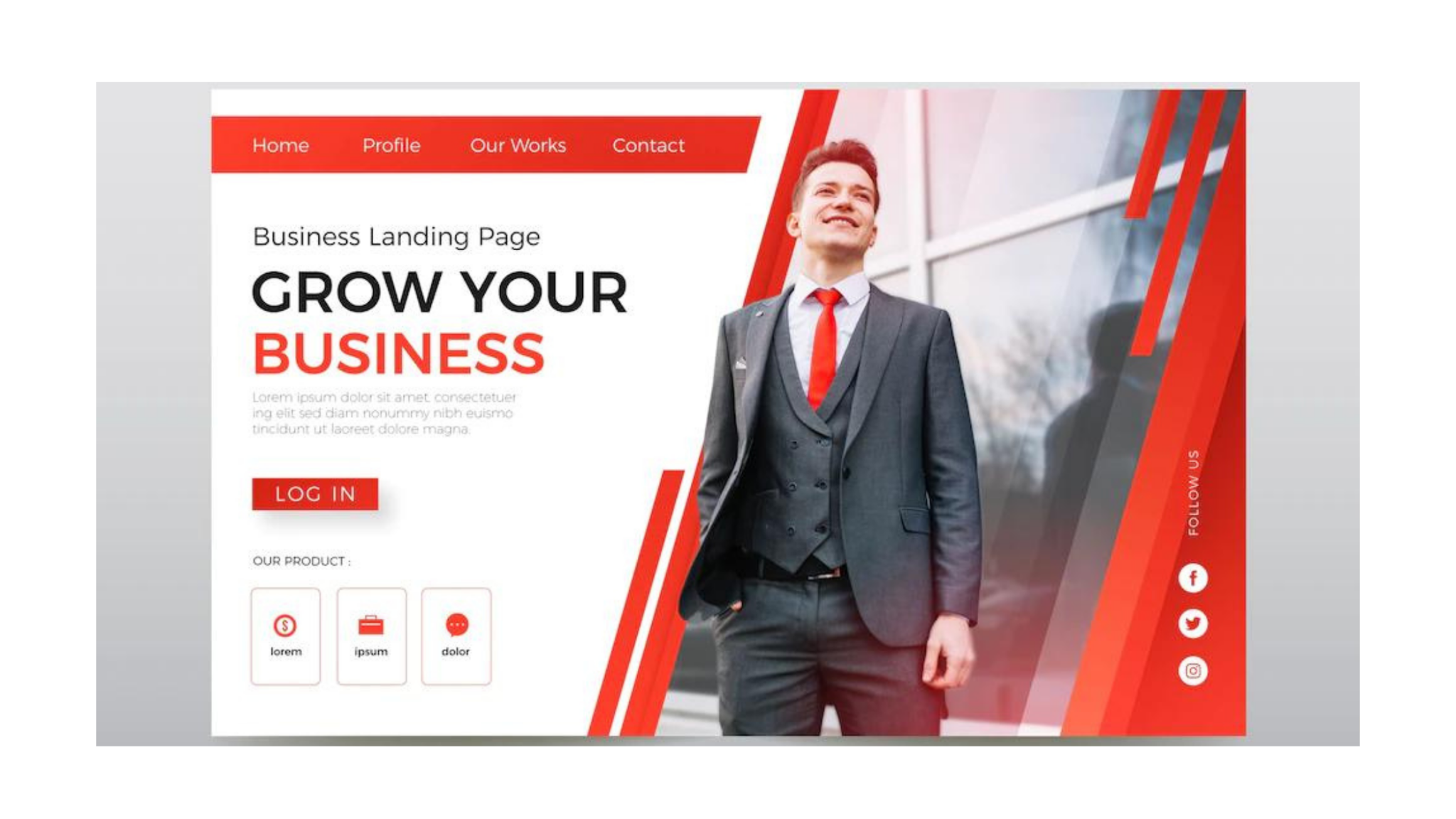 Landing Page Fonts Size