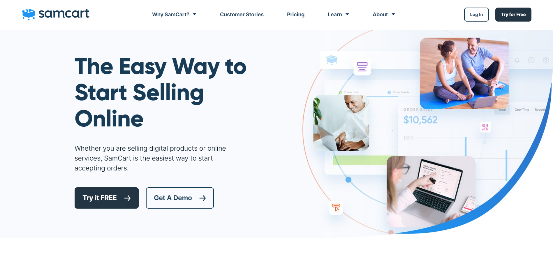 Sales Funnel Builder SamCart