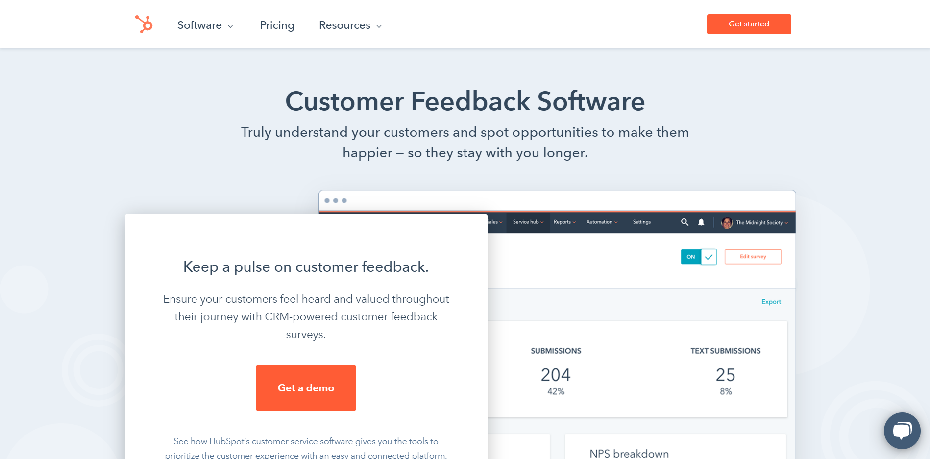 Survey Funnel Software HubSpot
