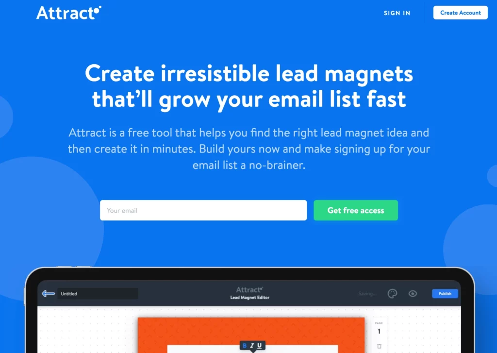 Squeeze Landing Page