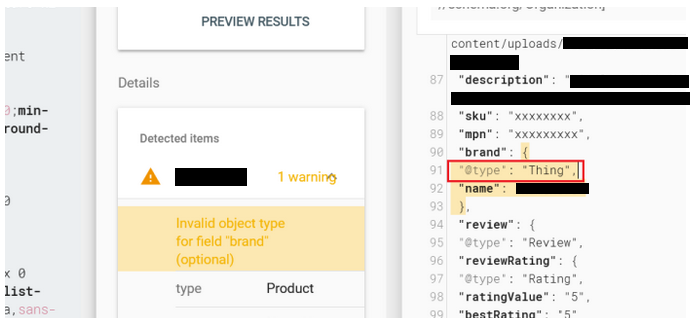 Invalid Object Type For Field 'Brand'